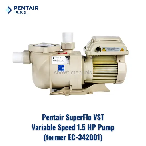 PENTAIR EC-342001 SuperFlo VST Variable Speed 1.5 HP Pump
